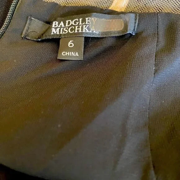 Badgley Mischka Sweetheart Lace Strapless Gown Size 6